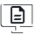 Graues Print-Icon mit dunkelgrauen Bildschirm - Digitaldesign