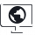 Graues Website-Icon mit dunkelgrauen Bildschirm - Digitaldesign